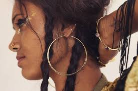 ZINGARA Golden Hoops, Huge Hoops, Brass Round Hoops, Handmade Jewelry, Boho  Style, Primitive, Gift, Minimal Jewelry, Gypsy Earrings, Boho