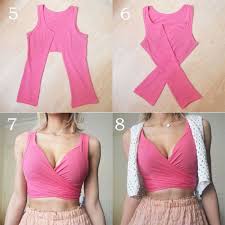 2 2 How To Make A Crop Top Out Of A Old Tank Top Diy Clothes Upcycle Clothes Diy Clothing