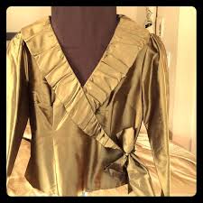 Milumia women's casual v neckline short sleeve self tie dressy work blouse tunic tops. Gold Dressy Tops Off 61 Felasa Eu