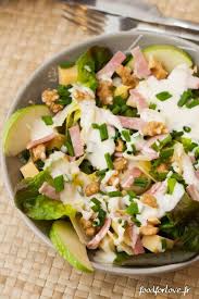 Mangez Vite Mangez Bien Salade D Endives Aux Noix Comte Jambon Et Granny Sauce Cremeuse A La Ciboulette Salade Dendives Recettes De Cuisine Recette Salade