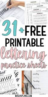 Days of the week free practice sheets. 31 Free Printable Lettering Practice Sheets Masha Plans