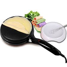 Liven Electric Crepe Maker With Non Stick Coating And Automatic Temperature Control For Perfect Crepes Blintzes Panc Crepe Maker Pancake Crepes Pancake Pizza