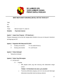 Macam2 tugas dan amanah yg perlu dipikul oleh semua guru. Minit Mesyuarat Kokurikulum Kali Ketiga 2018