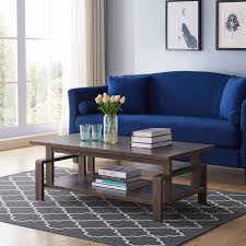 Coffee table legs can also be used as bench legs. Q Max Walnut Oak Coffee Table Comes With Two U Leg On Sale Overstock 32546058