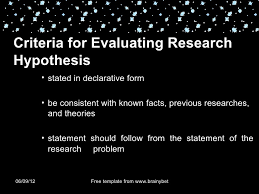 (cont.) the hypothesis we want to test is if h1 is likely true. Chapter 4 Research Hypothesis And Defining Variables