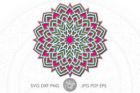 Layered Mandala Svg Zentangles Svg Cut Files Nohat Free For Designer