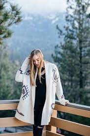 Cozy Mountain Cabin Outfit Long Cardigan Sweater Big Bear Lake California Cabin Outfit Fall Winter Fashion Outfits Fashion