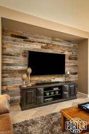 As a reminder, this is what we started with. Reclaimed Wood Entertainment Niche Porter Barn Wood Barn Wood Walls Living Room Wood Walls Living Room Accent Walls In Living Room
