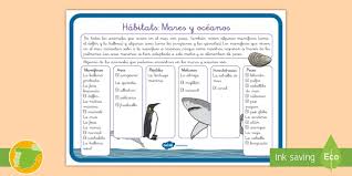 » informações « título do filme: Hoja Informativa Habitats Mares Y Oceanos