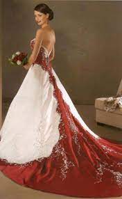 The long panels on the skirt and a heavily embroidered or embellished dupatta completes the look. 220 Red Red White Wedding Dress Ideas White Wedding Dresses Red Wedding Dresses Red White Wedding Dress