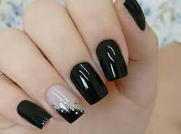 Black Acrylic Nail Designs Coffin 99 Trending Black Nails Art Manicure Ideas Black Gel Nails Black Acrylic Nails Nail Art Manicure