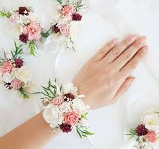 Pink White Flower Wrist Corsage Blush Bridesmaid Corsage Wedding Corsage Pale Pink Corsage Flower W Corsage Wedding Bridesmaid Corsage Prom Flowers Corsage