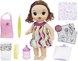 8 видео 126 просмотров обновлен 26 дек. Amazon Com Baby Alive Finger Paint Baby Brown Hair Doll Drinks Wets Doll Accessories Includes Art Supplies Bottle And Diaper Great Doll For 3 Year Old Girls Boys And Up Amazon Exclusive Toys