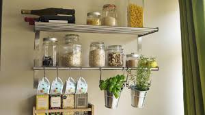 Rustic state kitchen wood wall shelf with metal rail spice rack 6. 7 Smart Ways To Save A Ton Of Space In Your Small Kitchen