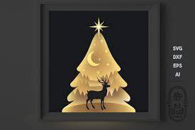 Download Christmas Svg 3d Scene Layered Design Paper Light Box 1040367 Paper Cutting Design Bundles