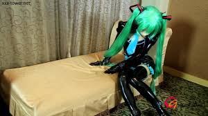 Bondage Miku Doll Hatsune Miku Vocaloid Latex Dress