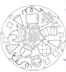 Mandalas can also be crocheted as a. Mandala Carnaval Mandala Mandalas Coloriage Mandala Ausmalen Karneval Fasching Basteln
