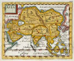 Asia Antique Print Map Room Asia Map Map Map Print