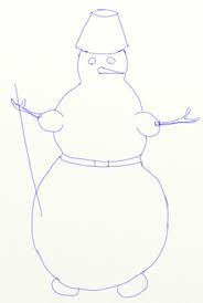 Jedoch haben auch die härteren minengrade der bleistifte ihren sinn. Schneemann Mit Kindern Zeichnen Tutorial Dekoking