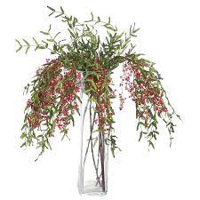 The Pepper Berry Makes A Beautiful Addition To Your Own Bouquets And Arrangements This 34 Inch Long Handmade Spray Has Be Peach Flowers Floral Wedding Flowers