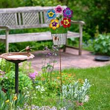 Ready to ship in 1 business day. Arlmont Co Metal Flower Garden Stake Wayfair