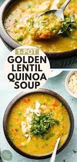 1 Pot Golden Curry Lentil And Quinoa Soup Vegan Okonomi Kitchen Recipe Quinoa Soup Lentils And Quinoa Quinoa Soup Recipes