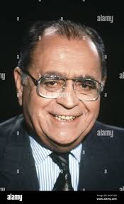 French politician Pierre Beregovoy, then Minister of Economy, attending the  political TV programme "7 sur 7",