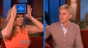 Ellen and drew barrymores giant, royal game of heads up! Ellen Degeneres S Iphone Game Quickly Becomes A Sensation The New York Times