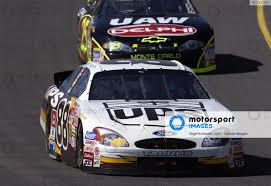 Seven different winners in the first seven nascar races? Race Winner Dale Jarrett Usa Ups Ford Nascar Winston Cup Series Pepsi 400 Presented By Farmer Jack Michigan International Speedway 18 August 2002 Digital Image Nascar Winston Cup Series Motorsport Images