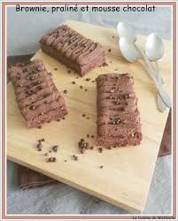 Brownie Praline Et Mousse Chocolat La Cuisine De Wattoote Mousse Au Chocolat Chocolat Brownie