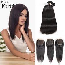 Unice hair is known for our premium virgin brazilian hair with closure. Remy Forte 30 Inch Hair Bundles With Closure Remy Brazilian Mink Straight Human Hair Weave 2 3 4 Bundles Wit Weave Hairstyles Hair Bundles Brazilian Hair Weave