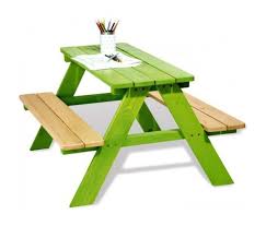 Picknicktafel Nicki Voor Vier Kinderen Groen 4035769029197 Kinder Picknicktisch Kindersitzgruppe Kindersitzgruppe Garten