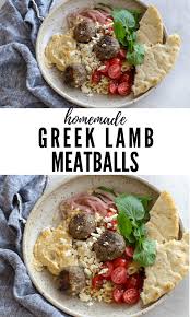 Greek Lamb Meatballs Homemade Meatballs Recipe Recipe Lamb Meatballs Lamb Meatballs Greek Ground Lamb Recipes