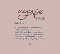AGAPE LOVE meaning @tirami.suzie