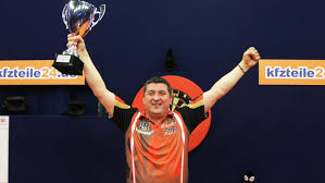 Incredible scenes as austria's mensur suljovic wins his first ever tv title at the champions league of watch the full match between mensur suljovic and rob cross from night 8 of the 2019 premier. German Darts Masters Mensur Suljovic Defeats Rising Star Dimitri Van Den Bergh To Win World Series Of Darts Title