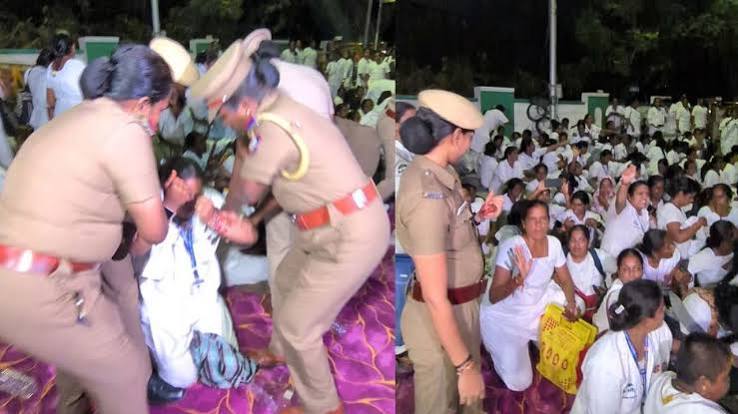 சென்னையில் போராட்டத்தில் ஈடுபட்ட செவிலியர்கள் குண்டுக்கட்டாகக் கைது.. காவல்துறையுடன் கடும் தள்ளுமுள்ளு!! | TV9 Tamil News