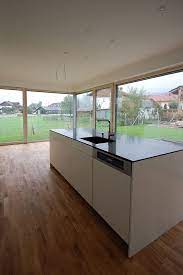 kuche passivhaus bad feilnbach haus modernes holzhaus bad feilnbach