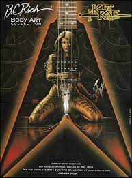 B C Rich Body Art Collection Kit Rae Umethar Guitar Advertisement 8 X 11 Ad Bcrich Kit Rae Cool Guitar Man Cave Art
