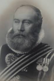 Former Royal Engineer William Appleton is pictured here (standing right) as  a Yeoman Warder at the Tower of London. He held the post from 20 April  1902, replacing Yeoman Warder John Leblique,