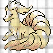 Feunard Pixel Art Pokemon Pixel Art Pattern Pokemon Cross Stitch
