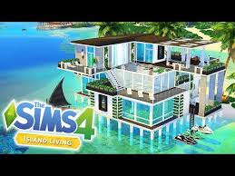 171 Sulani Modern Beach House The Sims 4 Island Living Speed Build Youtube Modern Beach House Island Living Sims