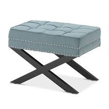Black And White Ottoman Stool Brooke Ottoman Stool Teal Black Mango Ottoman Stool Teal Ottoman Stool