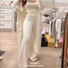 I hope you loved this skims cozy collection review dupes video! Skims Cozy Collection Bone Knit Pant Size Xxs Xs New Depop