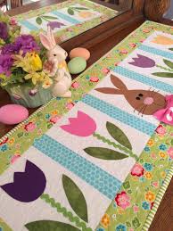 Spring Has Sprung Craftsy Spring Table Runner Easter Table Runners Holiday Table Runner