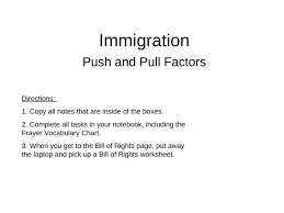 immigration push and pull factors directions 1 copy all