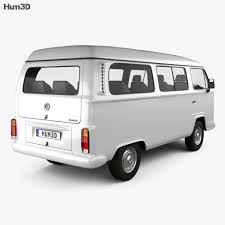 3d Model Of Volkswagen Kombi T2 2012 In 2020 Volkswagen Volkswagen Van 3d Model