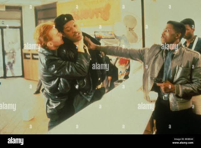 KING OF NEW YORK (1990) DAVID CARUSO, LAURENCE FISHBURNE, WESLEY SNIPES  KONY 005 H Stock Photo - Alamy