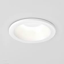 Our extensive range of bathroom recessed light fittings include integrated led and mains voltage. Ax5745 Minima Ip65 Round Bathroom Recessed Downlight In Matt White Using 1 X Gu10 50w Dimmable Astro 1249012