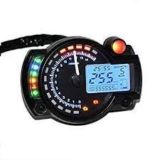 Amazon Com Pacewalker 7color 15000rpm Universal Motorcycle Digital Lcd 299km H Mph Speedometer Odometer Tachometer Gauge For 8 22 Tachometer Odometer Digital