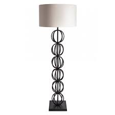 Deco floor lamp w/ akro agate glass details & footed iron base, c. Heathfield Co Rollo Antique Bronze Floor Lamp Oyster Shade Interior Lighting From Cp Lighting Interiors Uk